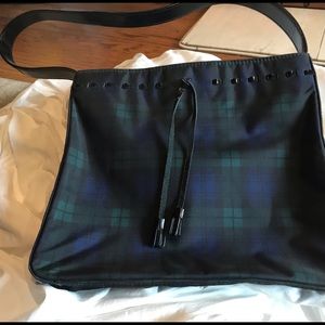 Ralph Lauren Black Watch plaid hobo purse